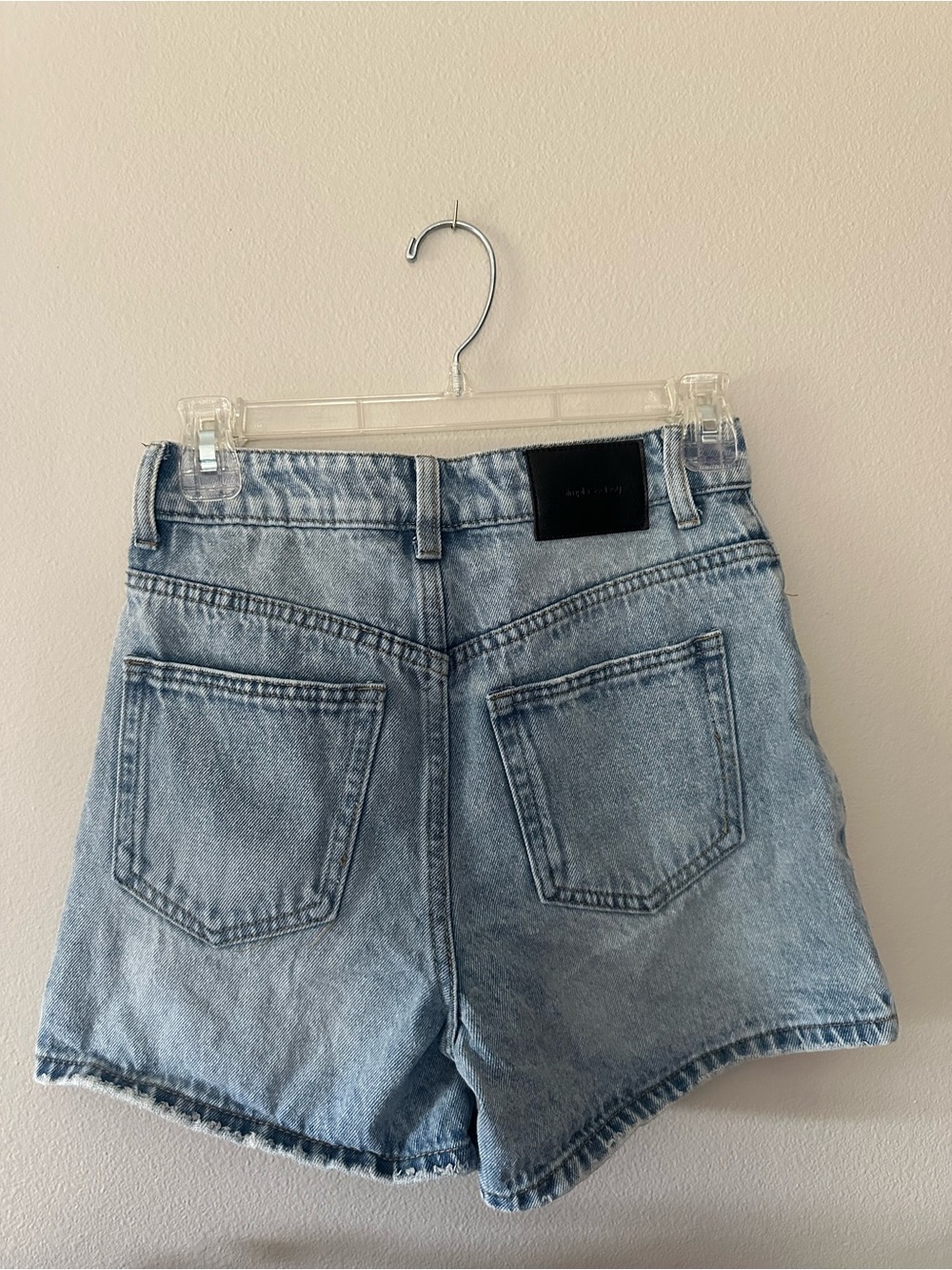 High-Rise Light Wash Denim Shorts - Classic Women's High Waist